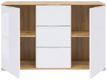 Комод Гербор Злата 232289, 135x40x86 см, белый, коричневый купить,0