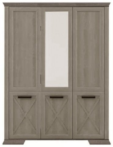 Распашной шкаф Гербор Марсель, 166.5x220.5х60 см, серый