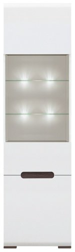 Распашной шкаф BRW Ацтека REG1W1D/21/6, 60x210х41 см, белый купить,NaN