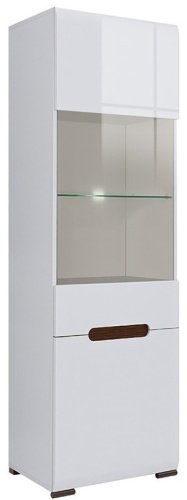 Распашной шкаф BRW Ацтека REG1W1D/21/6, 60x210х41 см, белый купить,NaN