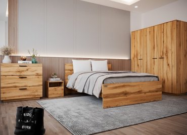 Гарнитур Мебель Азии Алиса 140 3КПЛ, сп. место 140х200 см дуб вотан