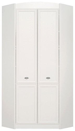 Шкаф угловой Гербор Салерно, 97.5x220х97.5 см, белый