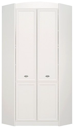 Шкаф угловой Гербор Салерно, 97.5x220х97.5 см, белый купить,NaN