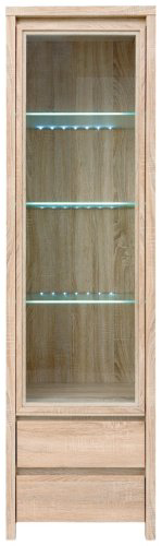 Распашной шкаф Гербор Каспиан REG 1W2S_L, 56x200.5х40.5 см, коричневый купить,NaN