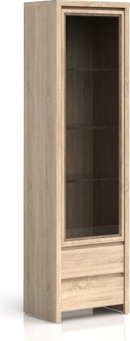 Распашной шкаф Гербор Каспиан REG 1W2S_L, 56x200.5х40.5 см, коричневый купить,NaN