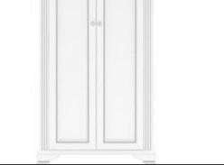 Распашной шкаф Гербор Вайт 2D, 126x221х63.5 см, белый купить,0