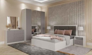 Гарнитур Grand Miks Эльза 4Д, предметов в наборе 6 шт, кровать 160х200 см, фантом