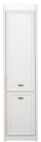Распашной шкаф Гербор Салерно REG2DL, 46.5x220х38.5 см, белый купить,NaN