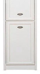 Распашной шкаф Гербор Салерно REG2DL, 46.5x220х38.5 см, белый купить,NaN