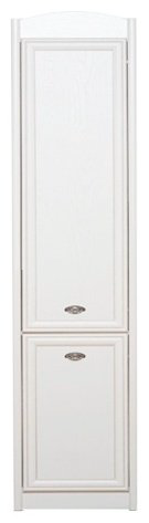 Шкаф-пенал Гербор Салерно, 46.5x220х38.5 см, белый купить,NaN