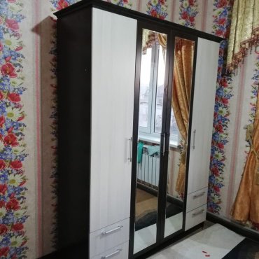 Распашной шкаф Grand Miks Атлант 4Д, 160x205х60 см, коричневый, бежевый купить,NaN