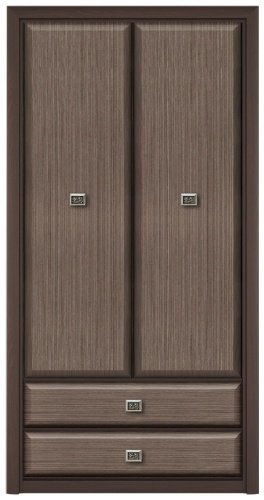 Распашной шкаф Гербор Коен REG2D2S, 103.1x200.5х39.6 см, коричневый купить,NaN