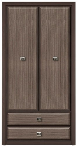 Распашной шкаф Гербор Коен REG2D2S, 103.1x200.5х39.6 см, коричневый купить,NaN