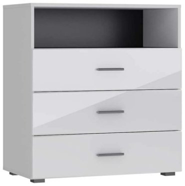 Комод Любимый дом GLOSS , 80x45x86, ЛДСП, МДФ, белый