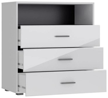 Комод Любимый дом GLOSS , 80x45x86, ЛДСП, МДФ, белый купить,NaN