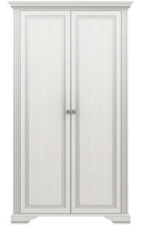 Распашной шкаф Гербор Вайт 2D 125x221х63см белый купить,NaN
