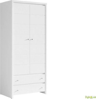 Распашной шкаф Гербор Кристина jm 020 SZF 2D2S, 90x201х56 см, белый