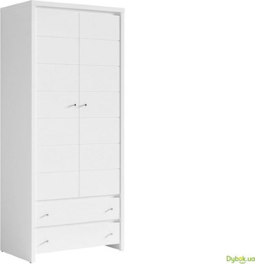 Распашной шкаф Гербор Кристина jm 020 SZF 2D2S 90x201х56см белый купить,NaN