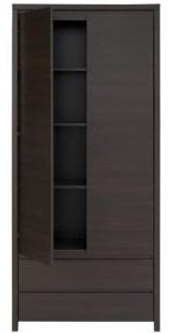 Распашной шкаф Гербор аспиан, 90x200х40 см, коричневый купить,NaN