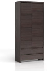 Распашной шкаф Гербор аспиан, 90x200х40 см, коричневый купить,NaN