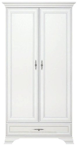 Распашной шкаф Гербор Кентуки SZF2D1S 99.5x210х61см белый купить,NaN