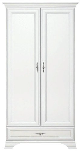 Распашной шкаф Гербор Кентуки SZF2D1S 99.5x210х61см белый купить,NaN