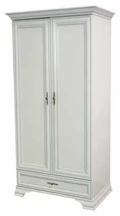 Распашной шкаф Гербор Кентуки SZF2D1S 99.5x210х61см белый купить,NaN