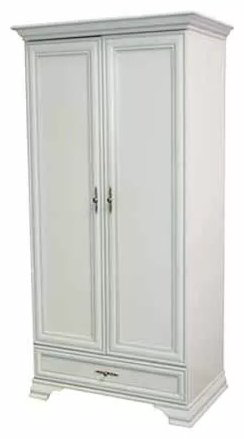Распашной шкаф Гербор Кентуки SZF2D1S 99.5x210х61см белый купить,NaN