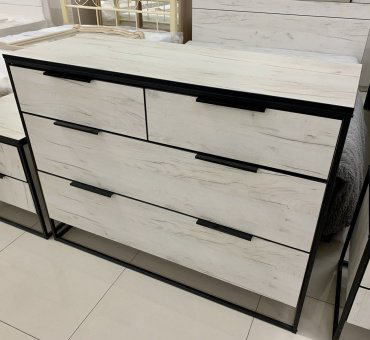 Комод Квант Норд 90x45x119см белый купить,NaN