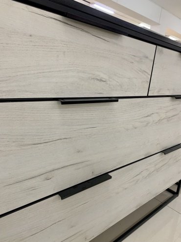 Комод КВАНТ 90x45x119 см, ЛДСП, МДФ, Норд купить,0