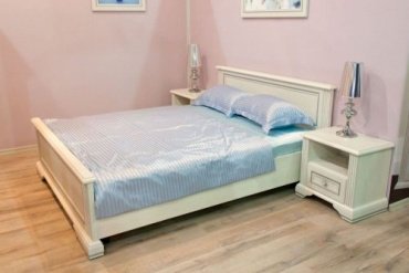Гарнитур Гербор Вайт серебро кр 160+2 тумбы