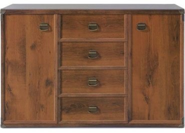 Комод Гербор 130x49.5x87 см, ЛДСП, МДФ, Индиана-14 JKOM 2d4s шутер купить,0