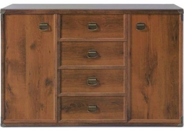 Комод Гербор 130x49.5x87 см, ЛДСП, МДФ, Индиана-14 JKOM 2d4s шутер купить,NaN