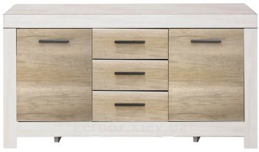 Комод Гербор Белен KOM2D3S 160x45x84см белый купить,NaN