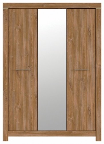 Распашной шкаф BRW Герман SZF2D1L/22/17, 167x220х56 см, коричневый - ForteMarket Распашной шкаф BRW Герман SZF2D1L/22/17, 167x220х56 см, коричневый купить,NaN