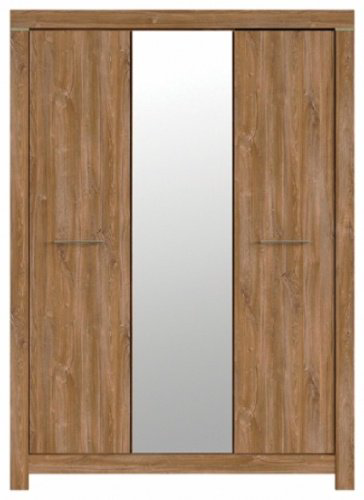 Распашной шкаф BRW Герман SZF2D1L/22/17, 167x220х56 см, коричневый - ForteMarket Распашной шкаф BRW Герман SZF2D1L/22/17, 167x220х56 см, коричневый купить,NaN