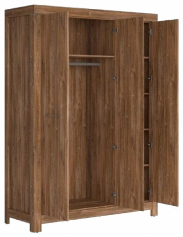 Распашной шкаф BRW Герман SZF2D1L/22/17, 167x220х56 см, коричневый - ForteMarket Распашной шкаф BRW Герман SZF2D1L/22/17, 167x220х56 см, коричневый купить,NaN