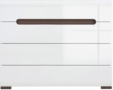 Комод BRW KOM4S/8/11 105.5x41x84см белый купить,NaN