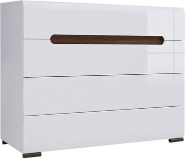 Комод BRW KOM4S/8/11 105.5x41x84см белый купить,NaN