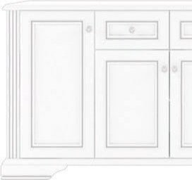 Комод Гербор Вайт 4D2S 178.5x45x93.5см белый купить,NaN