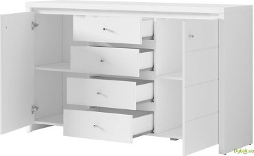 Комод Гербор Кристина jm 012 KOM 2D4S (B) белый - ForteMarket Комод Гербор Кристина jm 012 KOM 2D4S (B) белый купить,0