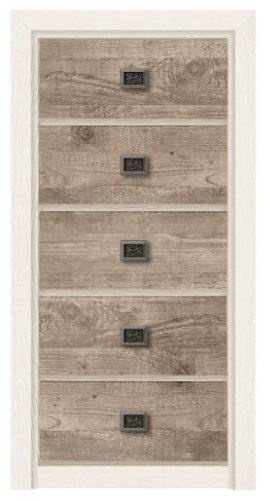 Комод Гербор Коен KOM 5S 58.5x40x114см коричневый купить,NaN