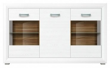 Комод Гербор Маркус 016 REG 2W1D 151.5x38x91см белый купить,NaN