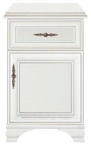 Комод BRW 54.5x34.5x83 см, ЛДСП, МДФ, Брест Кентуки KOM1D1S-P Альпийский