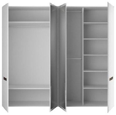 Распашной шкаф Dominika Ацтека 019, 220x210х60 см, белый купить,NaN