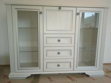 Комод Гербор 161x45x119.5 см, ЛДСП, Вайт 009-2 купить,NaN