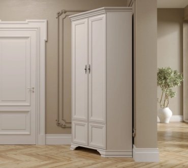Шкаф угловой Dominika Кентуки SZFN2D , 97x225х97 см, белый купить,NaN