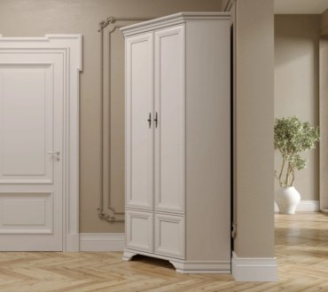 Шкаф угловой Dominika Кентуки SZFN2D , 97x225х97 см, белый купить,NaN