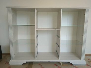 Комод Гербор 161x45x119.5 см, ЛДСП, Вайт 009-2 купить,NaN