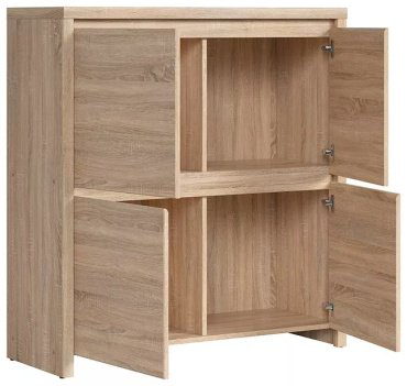 Комод BRW Каспиан 013 КОМ 4D 105x41x113см коричневый купить,NaN
